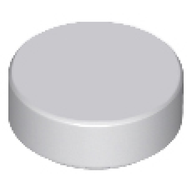 Tegel, Rond 1x1 Light Bluish Gray